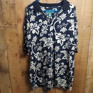 Big Dogs Golfing 3 Button Polo Shirt Men’s Sz XL Short Sleeve Hawaiian Logo EUC